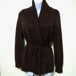 Ann Taylor Italian Wool Wrap Sweater Size S
